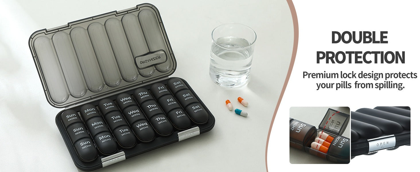 Weekly Pill Organizer Case | Vitamins & Supplements | ManaFit