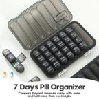 28 - Slot/21 - Slot Weekly Pill Organizer — Morning, Noon & Night Vitamins & Supplements Case - ManaFit