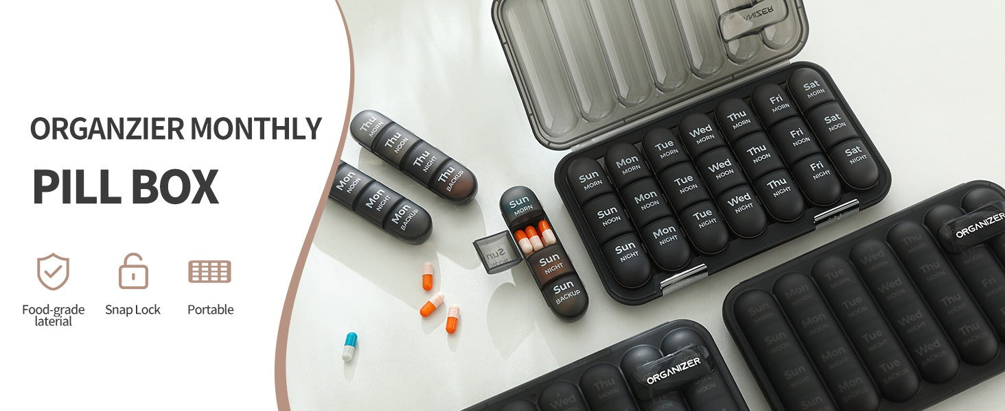 Weekly Pill Organizer Case | Vitamins & Supplements | ManaFit