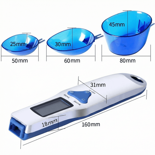 Digital Measuring Spoon — Electronic Kitchen Scale with 3 Interchangeable Spoons - ManaFit