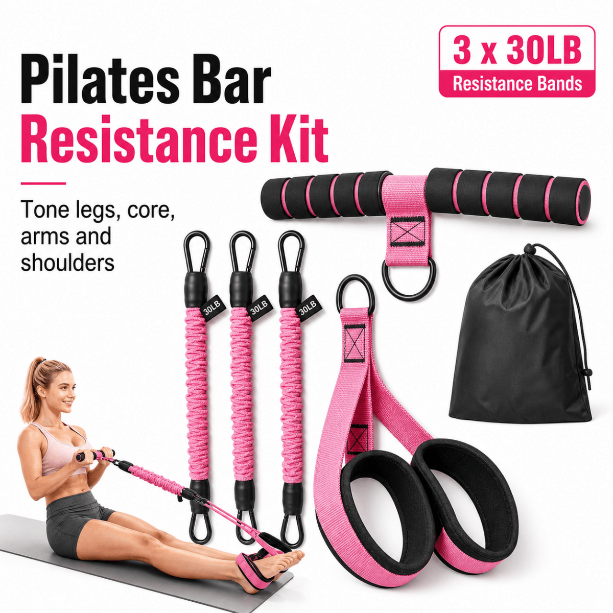 Pedal Resistance Band Sit - Up Assist Trainer - ManaFit