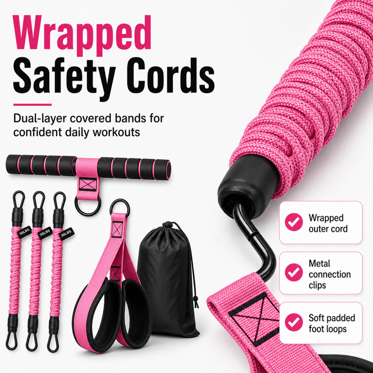 Pedal Resistance Band Sit - Up Assist Trainer - ManaFit